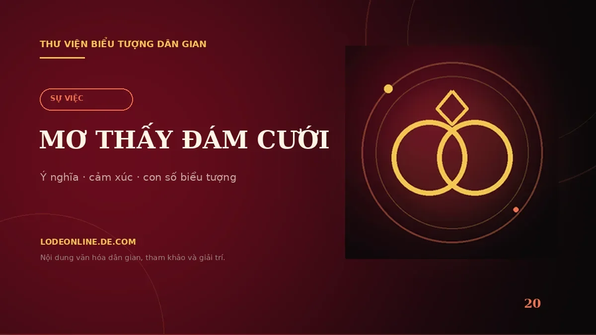 Minh họa Mơ Thấy Đám Cưới Đánh Con Gì? Ý Nghĩa Và Con Số Biểu Tượng